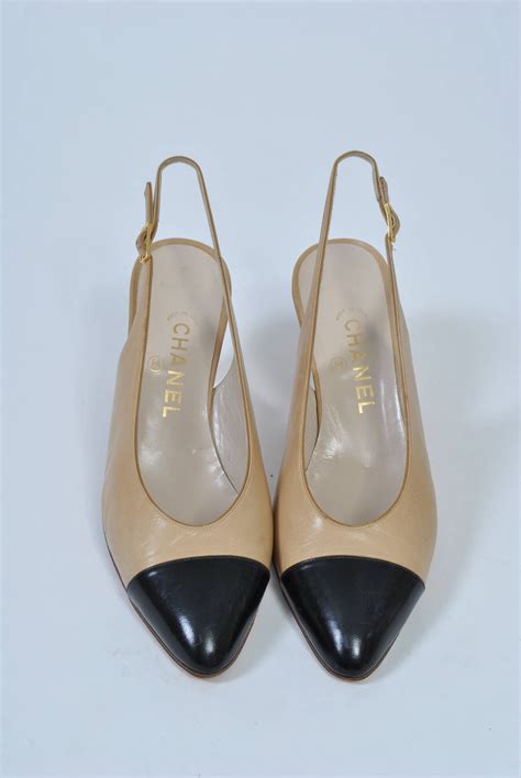 chanel slingback suede|chanel slingback vintage.